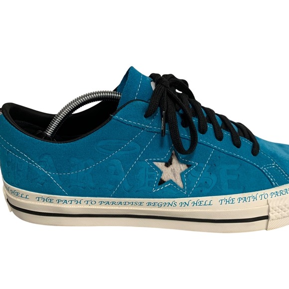 Converse x Sean Pablo One Star Pro Paradise Rapid Teal Suede Men's 11.5 - Picture 6 of 16
